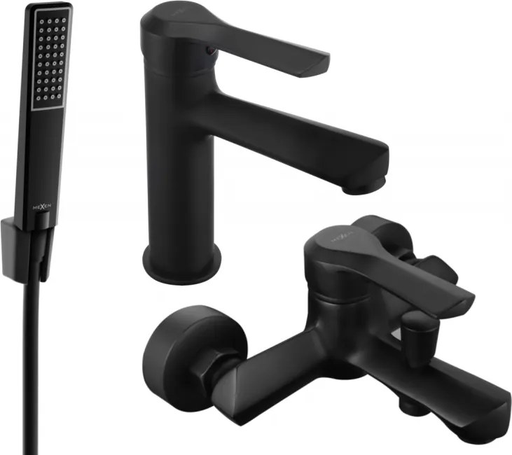 Mexen Sabre R72 set vasca da bagno, nero - 72103R72-70
