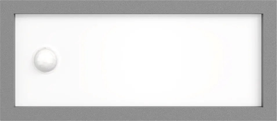 Applique con Sensore Movimento E27 IP65 FLUTE per esterno - Grigia