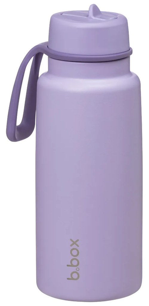 Bottiglia termica in acciaio inox con cannuccia 1l - viola