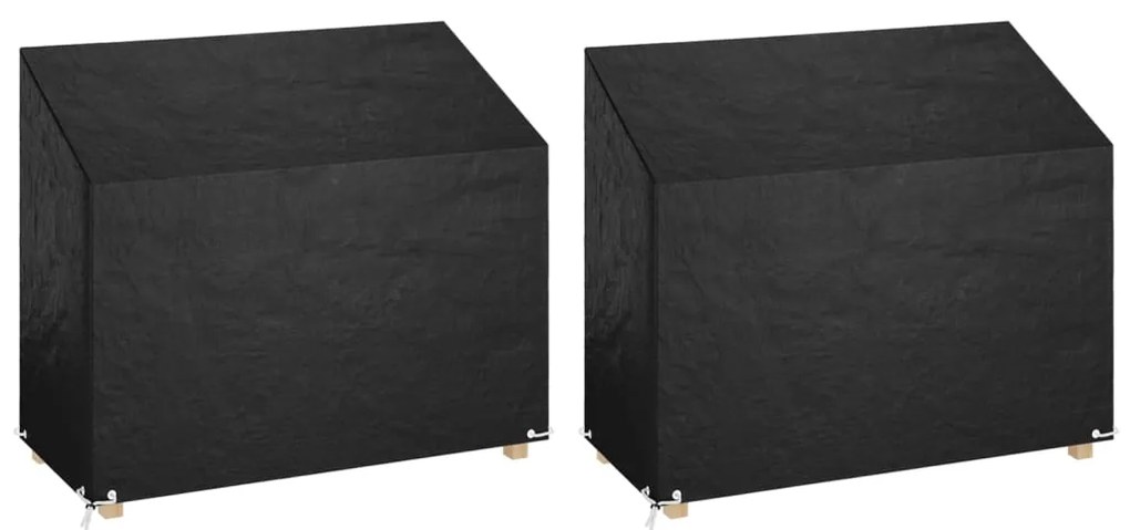 Copri Panche Giardino 2pz 8occhielli 160x70x70/88cm Polietilene /
