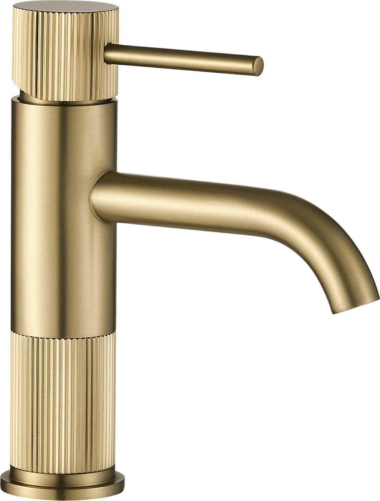 Rubinetto da bagno Rea Lungo Stripe Brush Gold Low