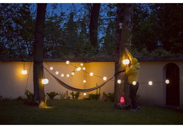 Kanlux 38031-Catena decorativa da esterno LED GHIRLANDA STONO 10xLED/10W/230V 6m IP67