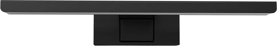 Lampada LED da Specchio 30cm Nera 6W IP54 Tripla Installazione Colore Bianco Caldo 3.000K