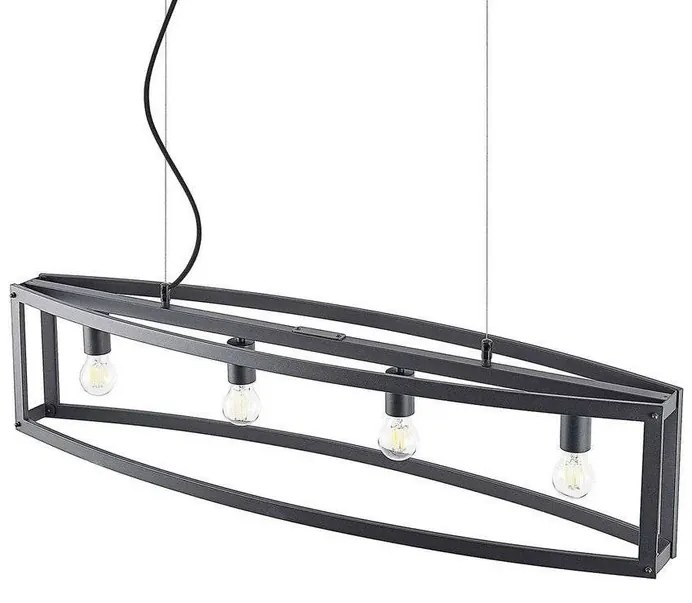 Mizgin 4 Lampada a Sospensione Black - Lindby