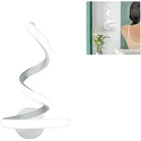 APPLIQUE LAMPADA INTERNO MODERNA PARETE MURO SPIRALE 13W LUCE FREDDA ST-002