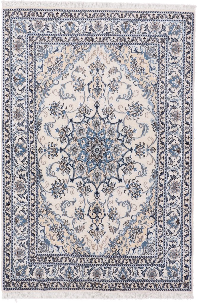 Nain Tappeto 220x150 (Iran) Annodato A Mano