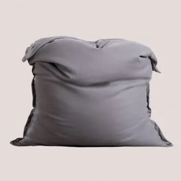 Puff Da Giardino 150x125 Cm In Tessuto Stile Attus Antracita - Sklum