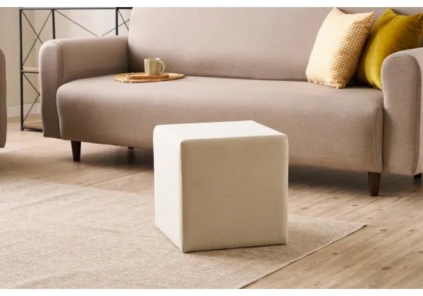 Pouf CUBI 40x40 cm crema
