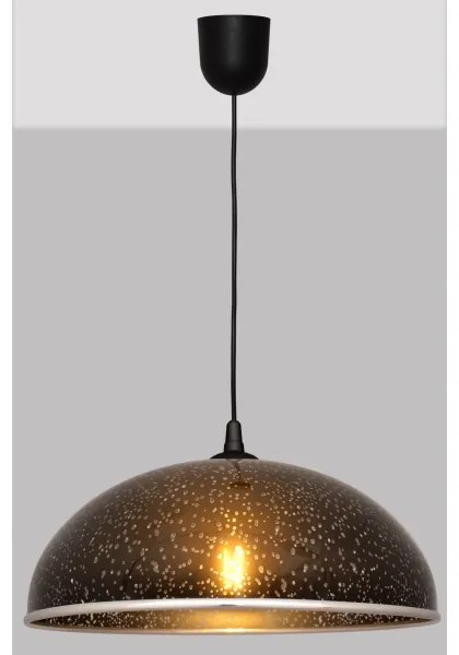 Lampadario su filo CIRCLE 1xE27/15W/230V nero