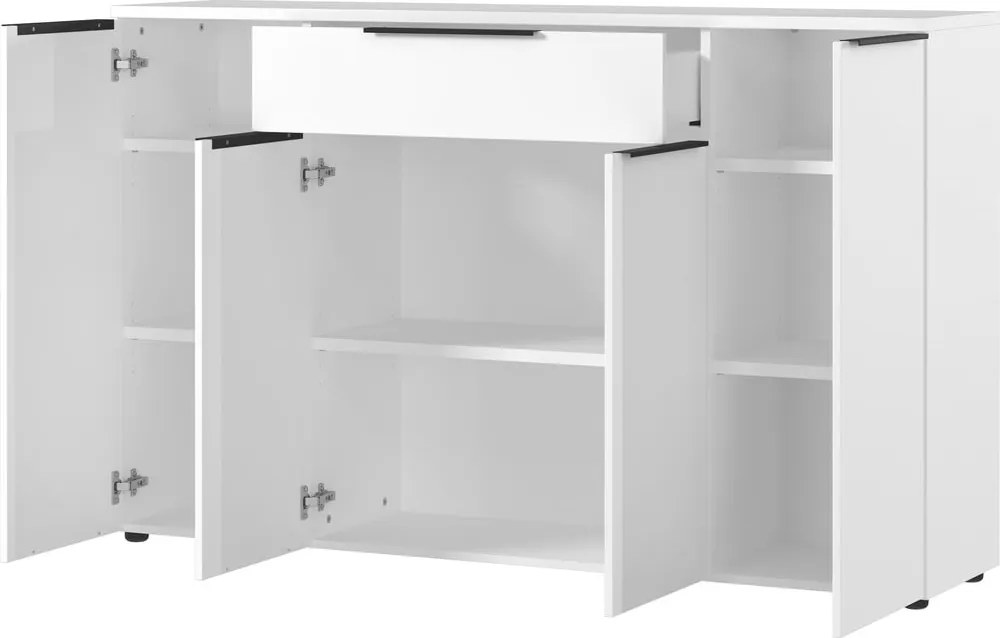 Cassettiera bassa bianca 161x101 cm Mailand - Germania