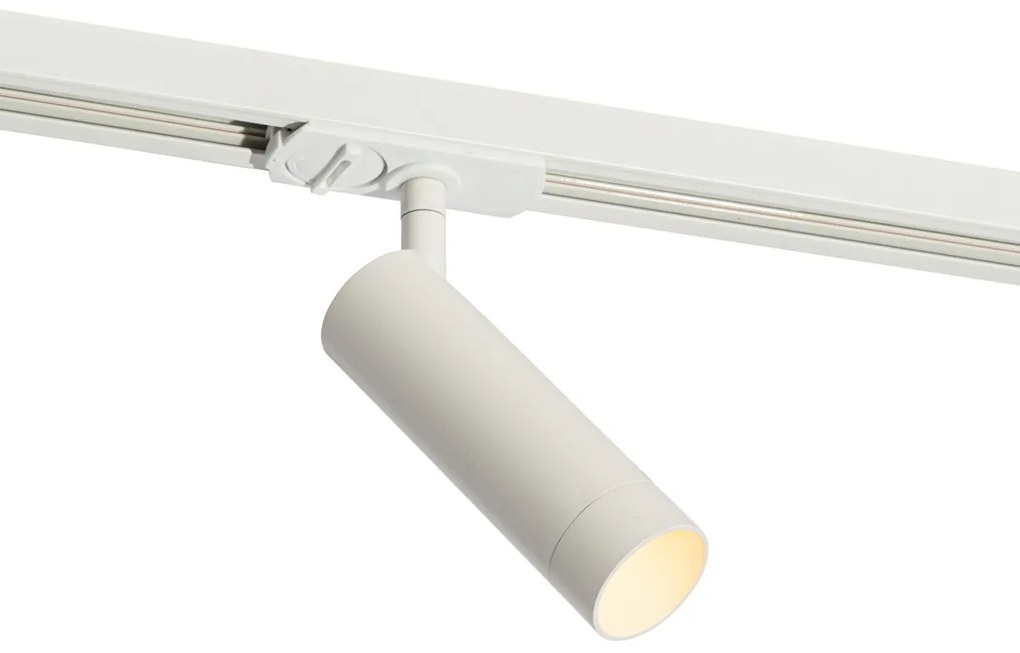 Faretto moderno bianco per sistema a binario monofase 35mm - Iconic Jeana Luxe