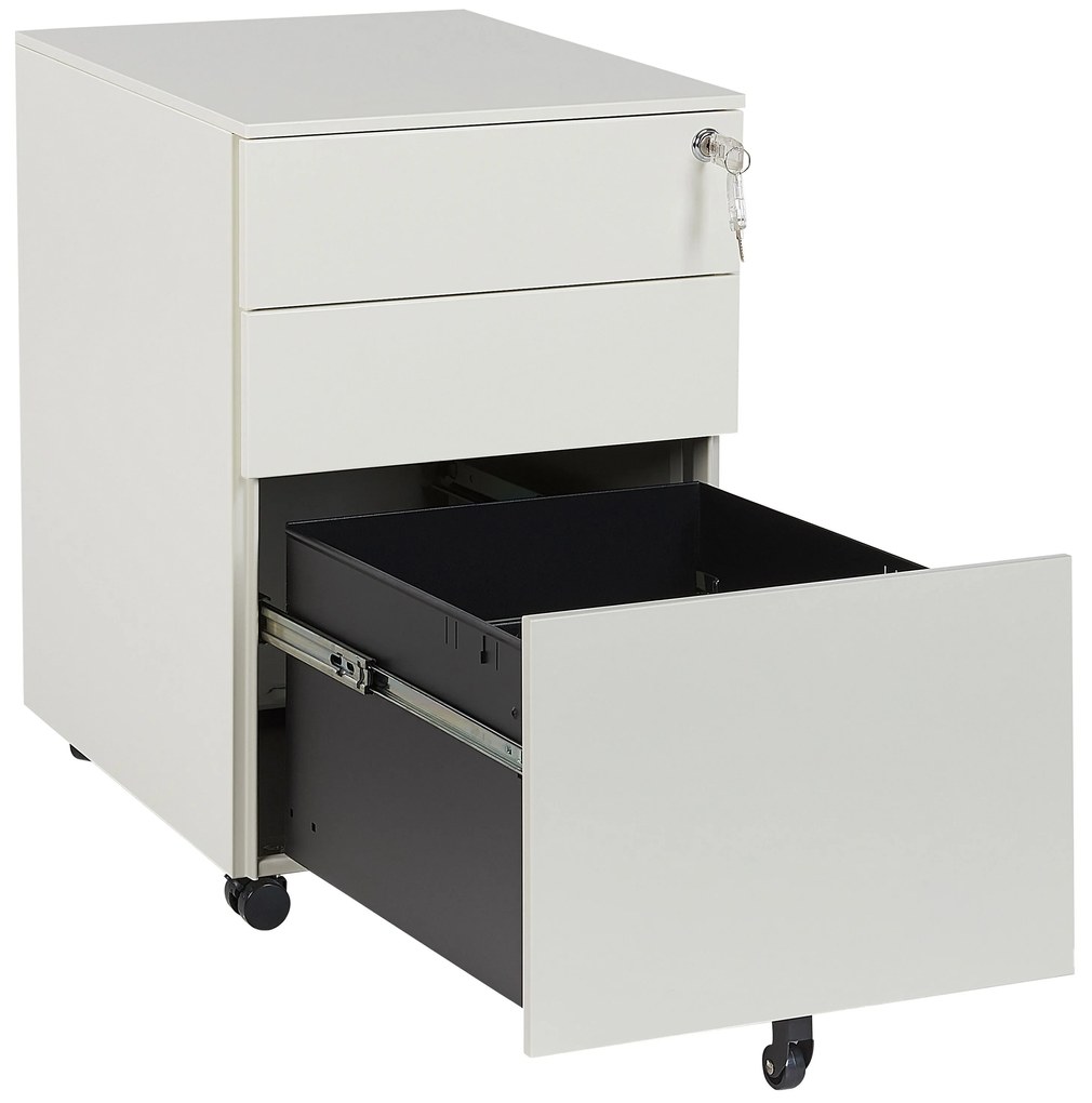 Classificatore metallo bianco sporco 39 x 50 cm CAMI Beliani