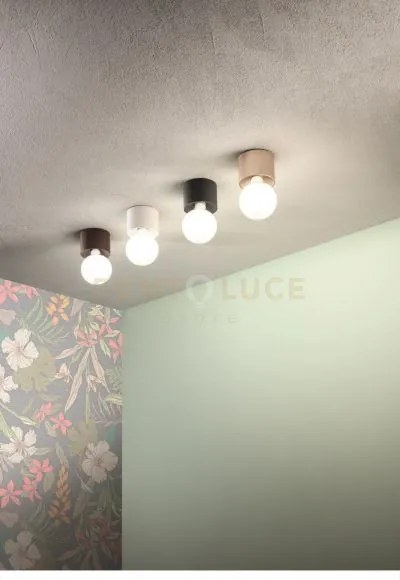 Plafoniera bow 1 luce attacco e27 corten  lampadina non inclusa
