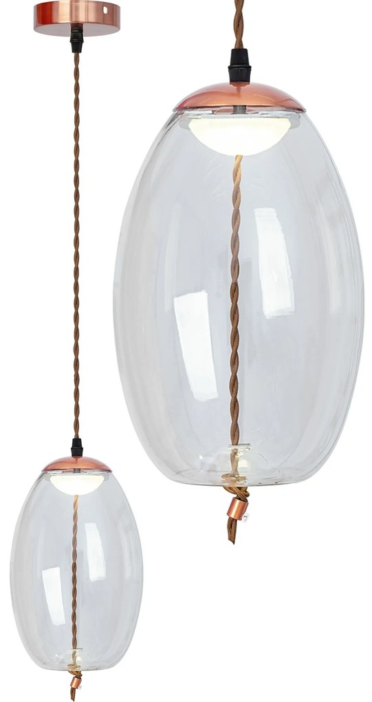 Lampada LED Da Soffitto Pensile Di Vetro APP442-CP