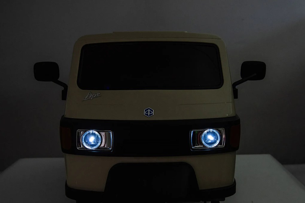 Macchina Elettrica per Bambini Licenza Piaggio Apecar 12V Bianco...