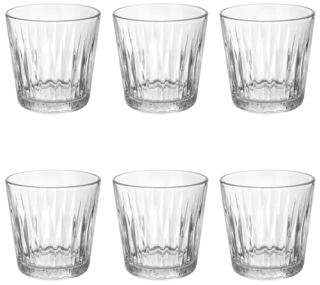 Set 6 bicchieri cocktail in vetro 300 ml Pasabahce Luzia