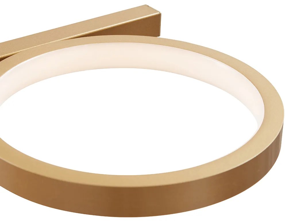 Lampada a sospensione moderna incl. LED dimmerabile a 3 livelli oro 5 luci - Vivé