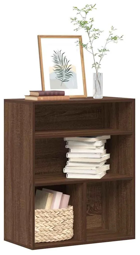 Libreria Rovere Marrone 60x30x71,5 Cm İn Legno Multistrato /