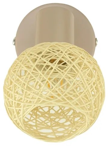 Faretto da parete DEX 1xE14/10W/230V beige/crema