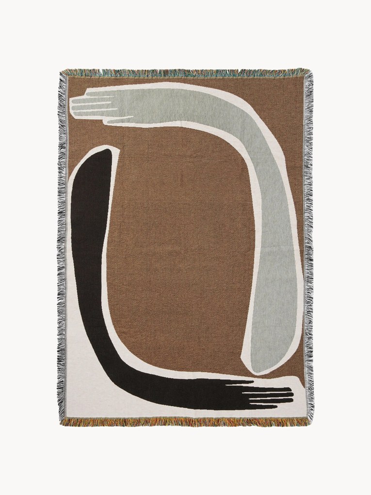 Coperta in cotone con frange Pose