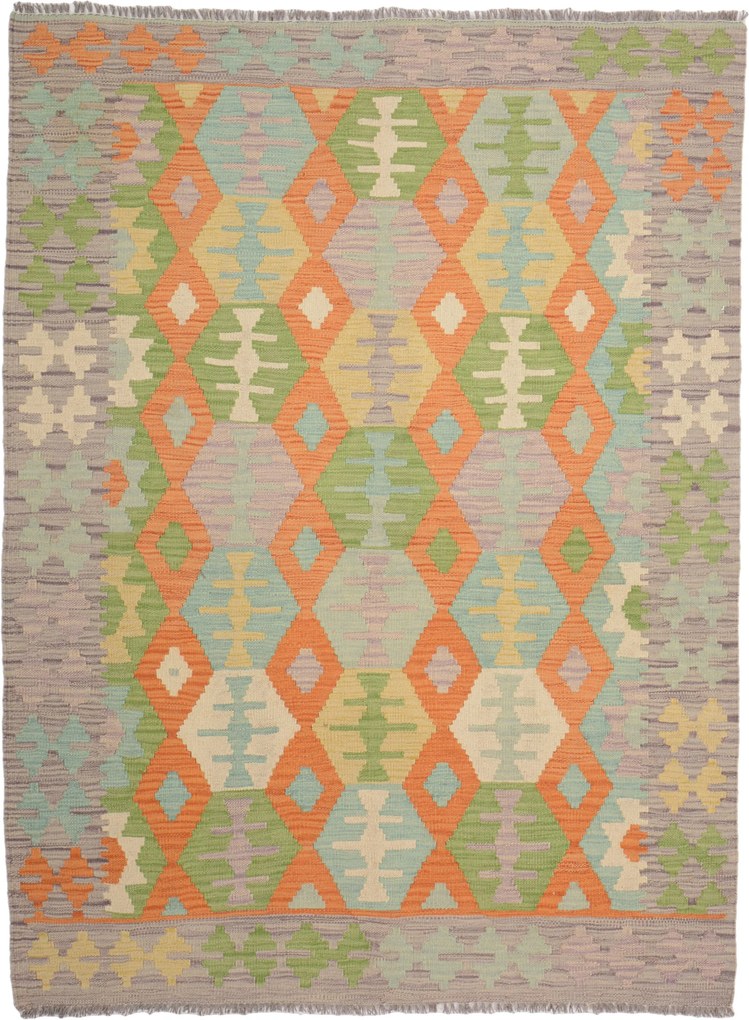 Kilim Tappeto 130x170 (Pakistan) Tessuto A Mano