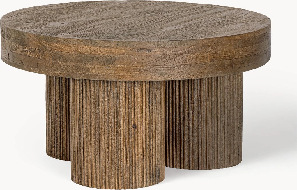 Tavolino rotondo in legno di mango Dacca