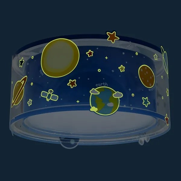 Dalber 41346 - Plafoniera per bambini PLANETS 2xE27/60W/230V