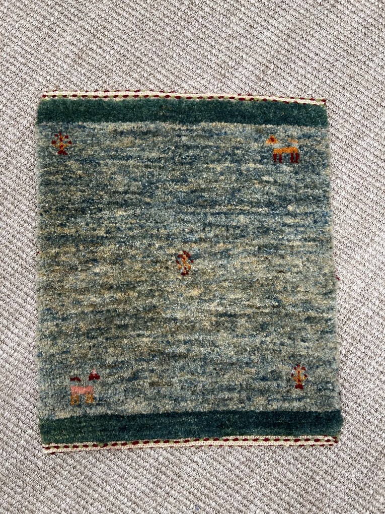 Loribaft Tappeto persiano 40 x 40 Verde (Iran) Annodato A Mano