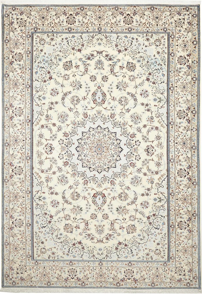 Nain Tappeto 210 x 290 Beige (Iran) Annodato A Mano