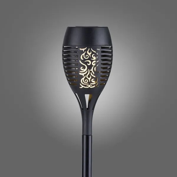 JUST LIGHT. 19106-18-3 - Set 3x LED lampade solari FACKEL LED/0,24W/1,2V nero