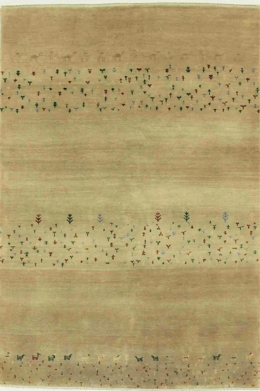 Loribaft Tappeto orientale 120x180 Marrone (Indian) Annodato A Mano