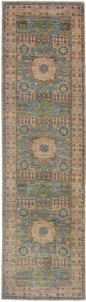 Mamluk Tappeto orientale 80 x 300 Grigio (Pakistan) Annodato A Mano