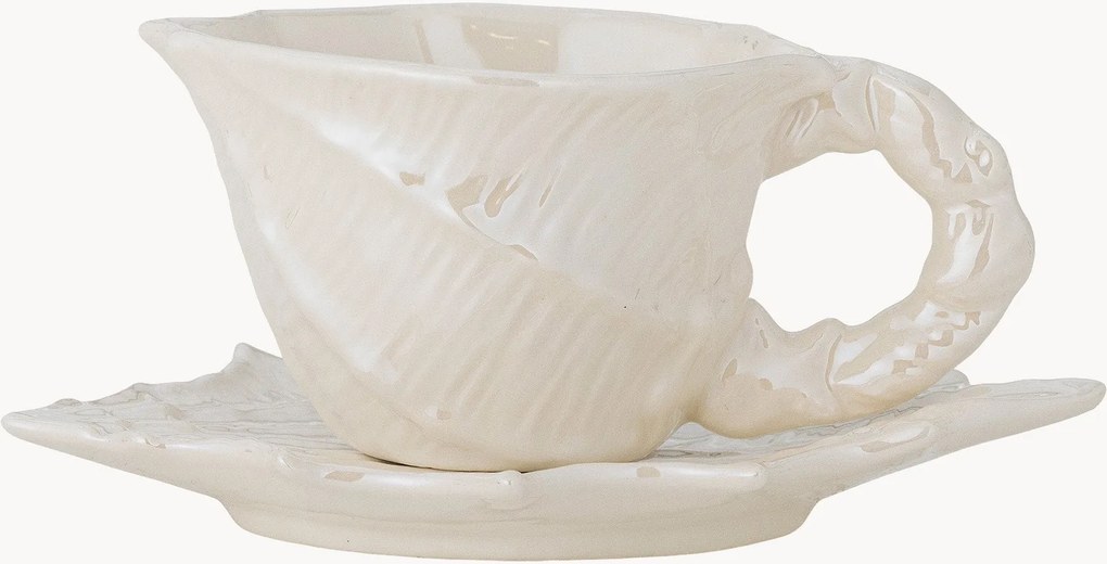 Set di 2 tazze con piattino Shellie