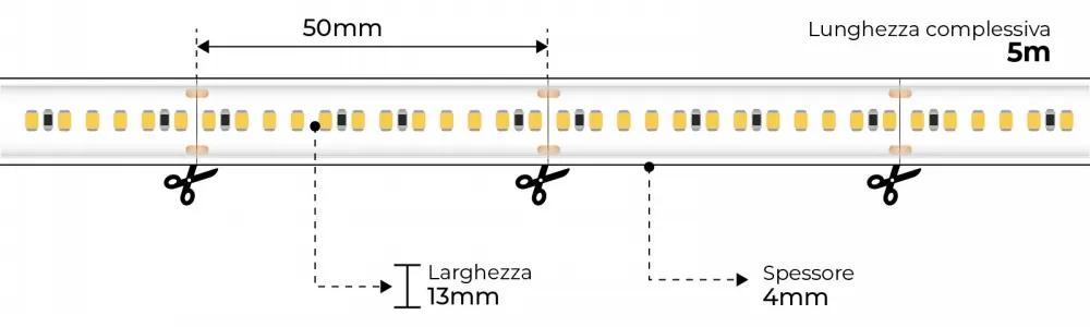 Striscia LED Professional CCT (Bianco Variabile) 2216/240 - IP67 - 18W/m - 5m - 24V Colore Bianco Variabile CCT