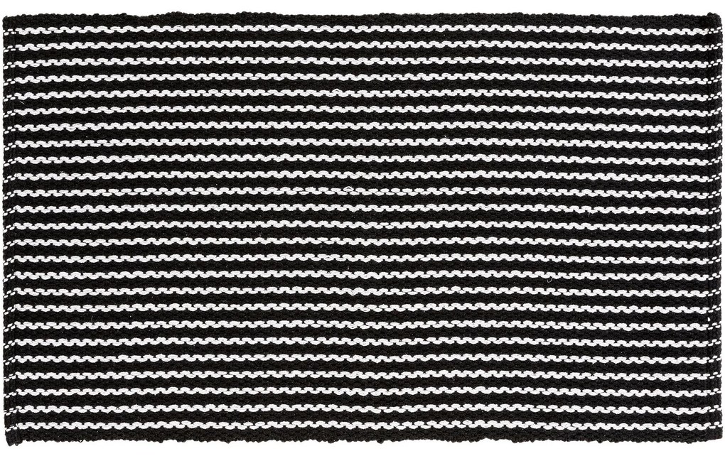benuta Nest Tappeto da bagno Bono Bianco & Nero 60x100 cm - Tappeto design moderno soggiorno