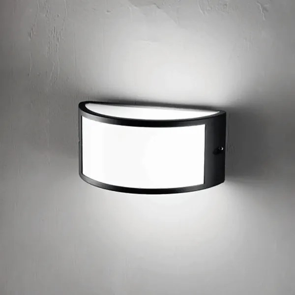 Applique per esterni FABIUS 25x13 cm a doppia emissione in alluminio Nero