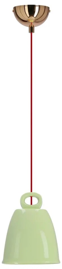 Lampadario verde con paralume in ceramica Sewilla – Candellux Lighting