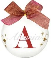 Pallina natale con nome Alessia 10cm