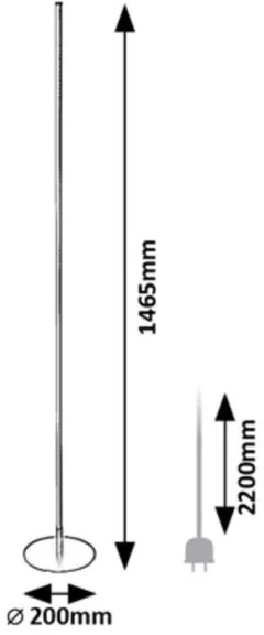 Rabalux 74005 - Lampada da terra LED LUIGI 18W 230V 3000K