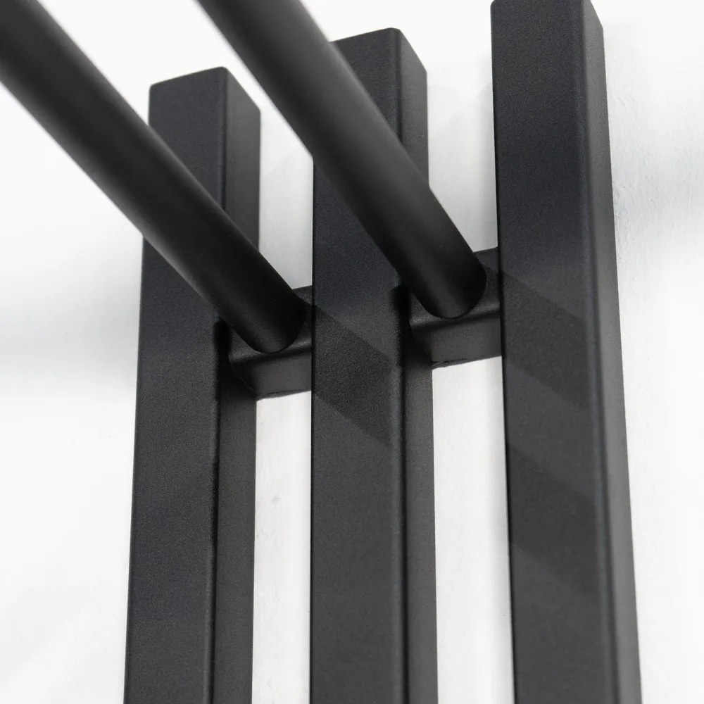 Attaccapanni da parete nero in metallo 65 cm Senza – Spinder Design