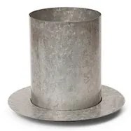 Auran Pot Small Galvanized - Ferm Living