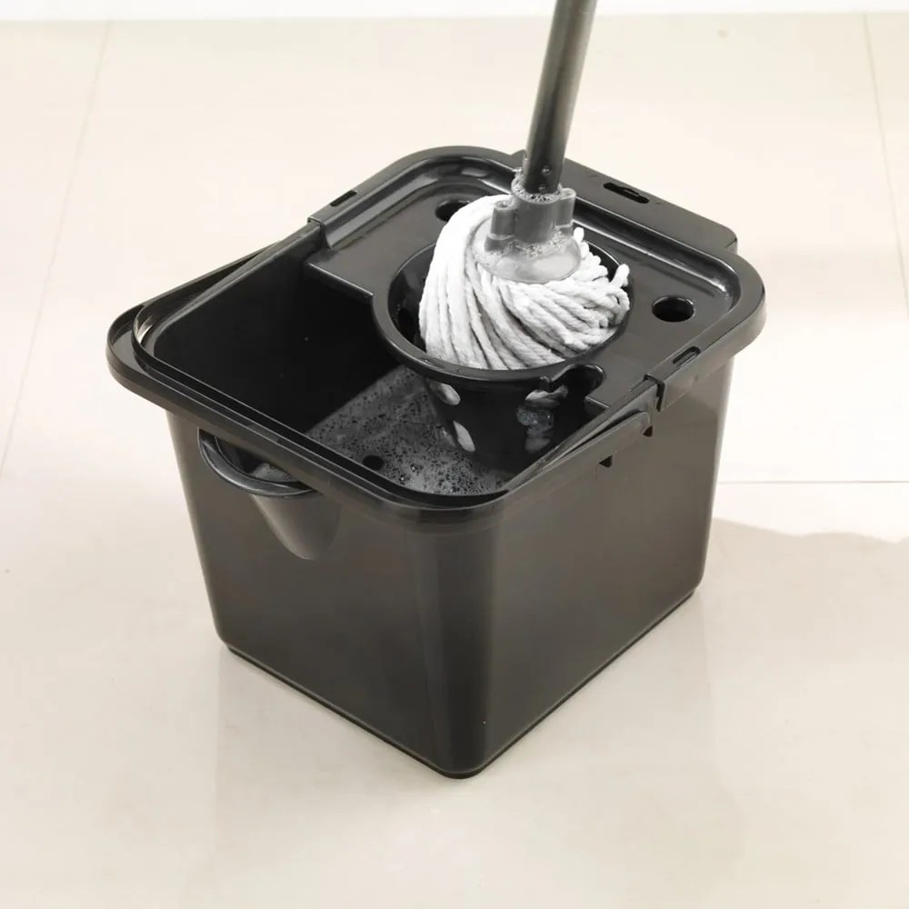 Secchio per mop in plastica nera 12 l - Addis