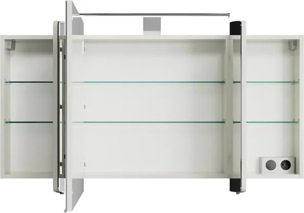 Specchio Contenitore Con Illuminazione Cassca PELIPAL bianco L 120 x H 67 x P 17 cm
