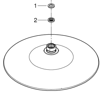 GROHE 26456000 - Soffione doccia EUPHORIA Ø 260 mm cromato lucido