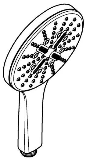 GROHE 26574GL0 - Doccetta a mano RAINSHOWER SMARTACTIVE 130 mm, finitura oro