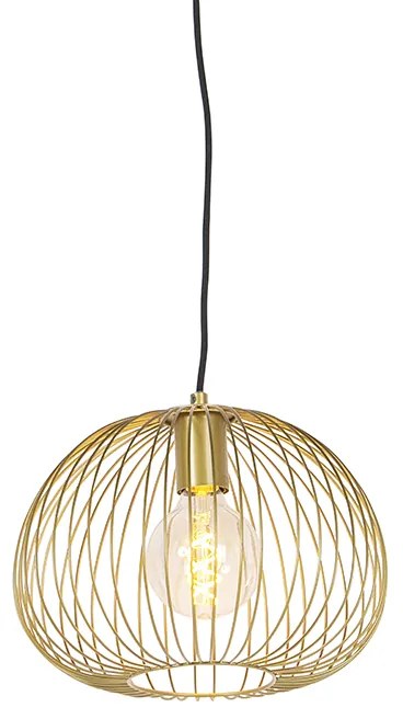 Set di 5 lampade a sospensione di design oro - Wires