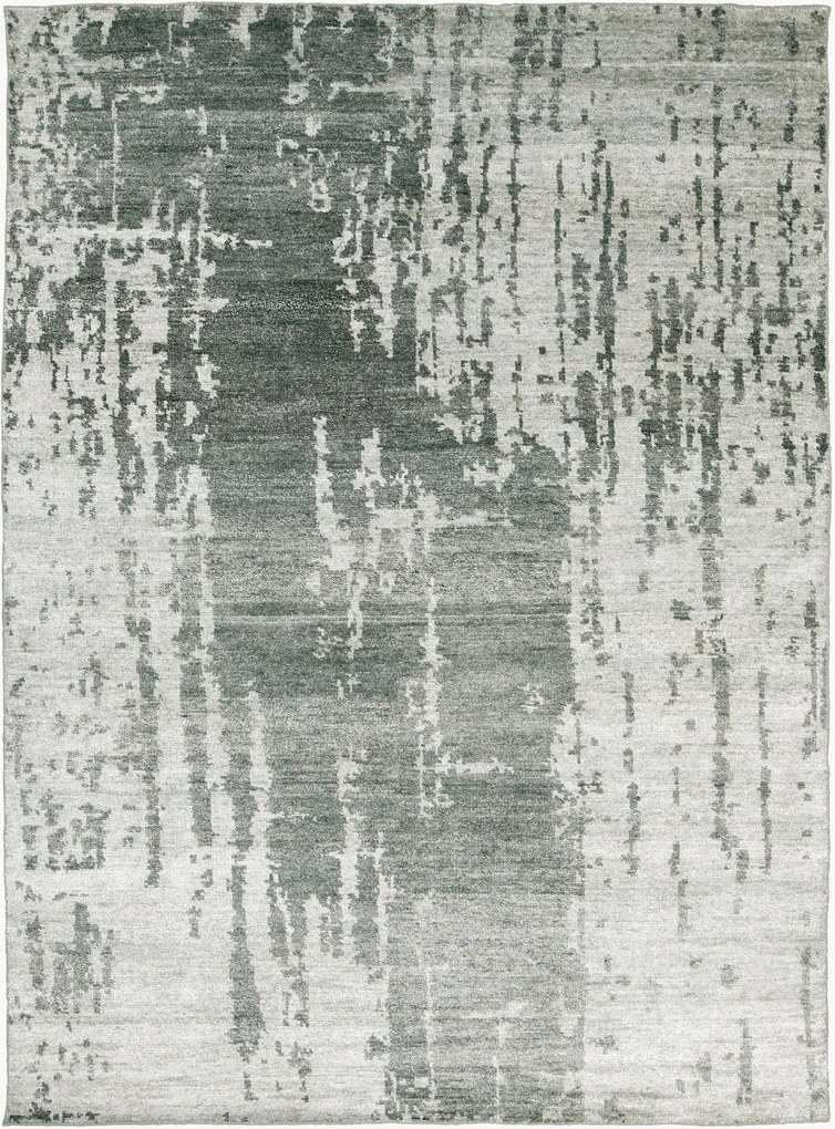 Tappeto in viscosa a pelo corto fatto a mano Esila