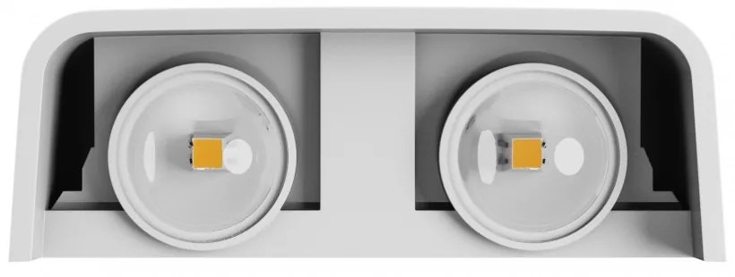 Applique da Parete Quadrata Bidirezionale 4W CCT Bianca Colore Bianco Variabile CCT