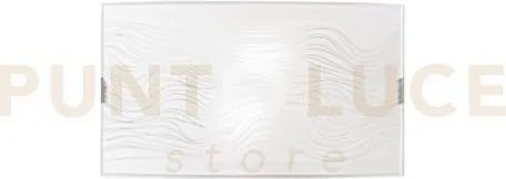 Applique a parete kardio bianca 2 luci attacco e27 35x10,5x20cm in ...