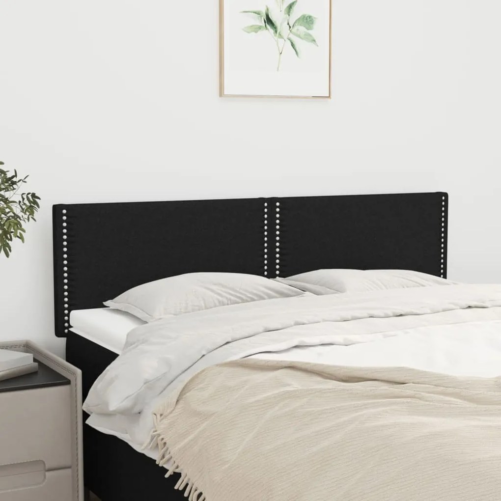 Testiere 2 Pz Nere72x5x78/88 Cm İn Tessuto /
